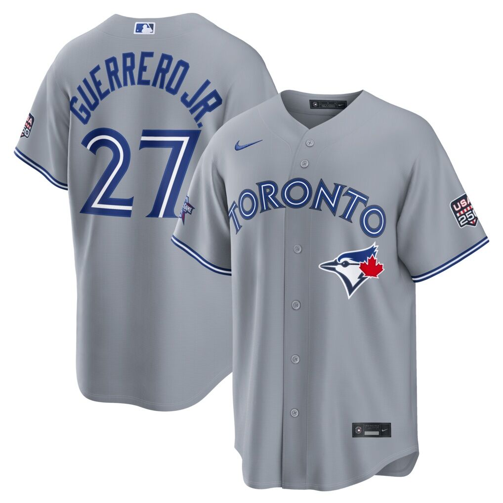 2026 All-Star Game Toronto Blue Jays Vladimir Guerrero Jr. Nike Gray Replica Jersey