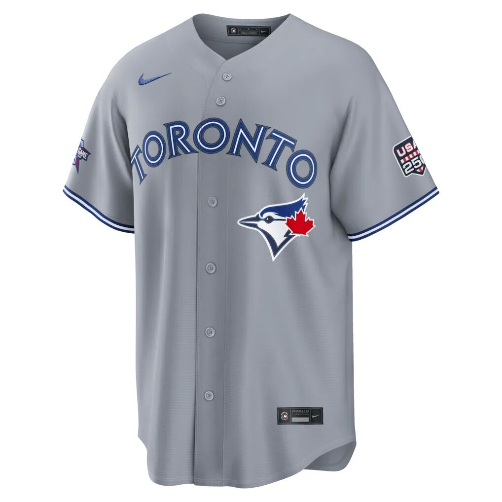 2026 All-Star Game Toronto Blue Jays Vladimir Guerrero Jr. Nike Gray Replica Jersey
