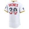 2026 All-Star Edition Stars & Stripes Pittsburgh Pirates Paul Skenes Nike White Authentic Jersey - - Detail View