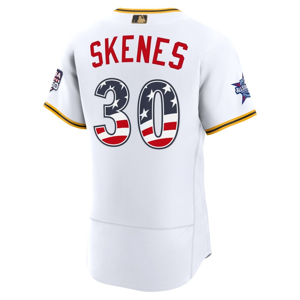 2026 All-Star Edition Stars & Stripes Pittsburgh Pirates Paul Skenes Nike White Authentic Jersey