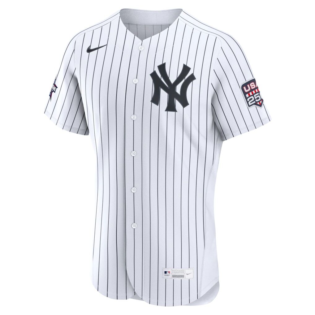 2026 All-Star Edition Stars & Stripes New York Yankees Aaron Judge Nike White Authentic Jersey