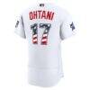 2026 All-Star Edition Stars & Stripes Los Angeles Dodgers Shohei Ohtani Nike White Authentic Jersey - - Detail View