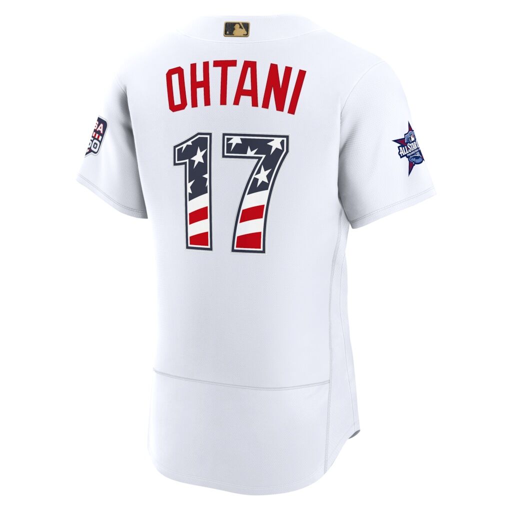 2026 All-Star Edition Stars & Stripes Los Angeles Dodgers Shohei Ohtani Nike White Authentic Jersey
