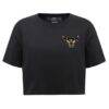 Chicago Bulls Pro Standard Women's Holiday Glam Boxy T-Shirt - Black - Detail View