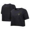 Chicago Bulls Pro Standard Women's Holiday Glam Boxy T-Shirt - Black - Front View