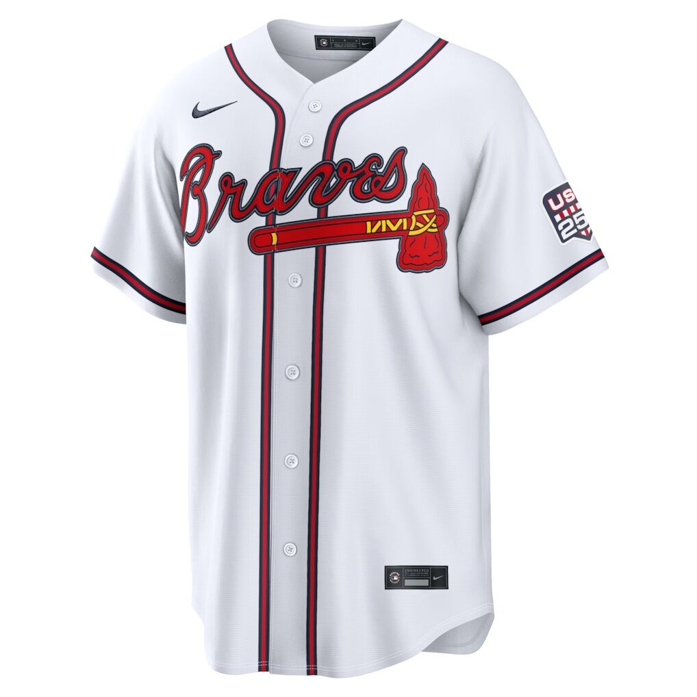 Fourth of July Atlanta Braves Drake Baldwin Nike White USA 250 Stadium Jersey