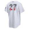 Fourth of July New York Yankees Giancarlo Stanton Nike White USA 250 Stadium Jersey - - Detail View
