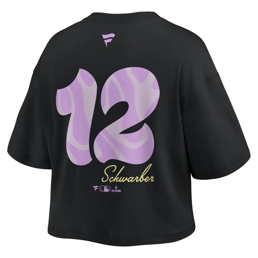 Kyle Schwarber Philadelphia Phillies Fashion7 Women's Name & Number Cropped Top