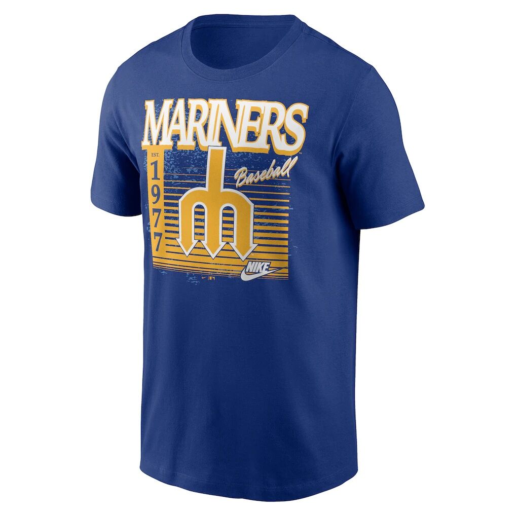 Seattle Mariners Nike Cooperstown Logo T-Shirt - Royal