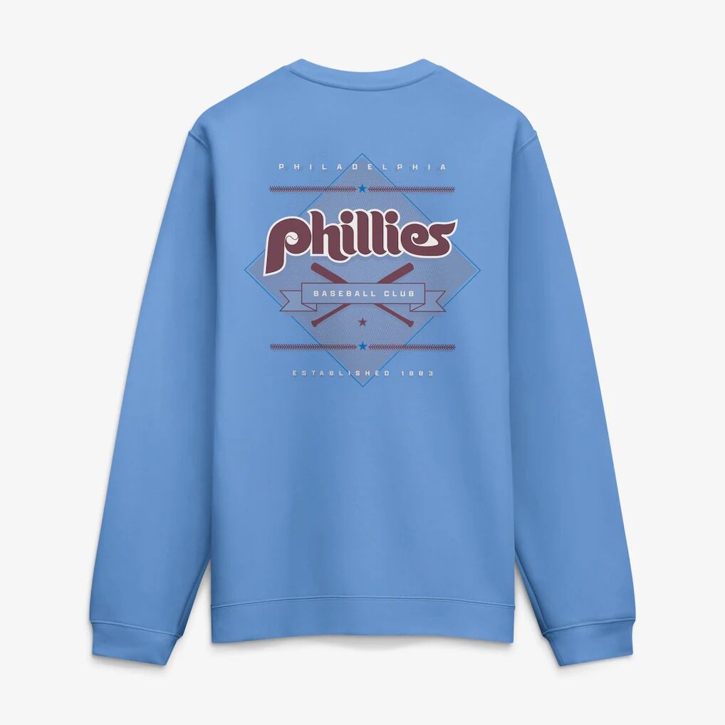 Philadelphia Phillies Nike Cooperstown Diamond Sweatshirt - Light Blue