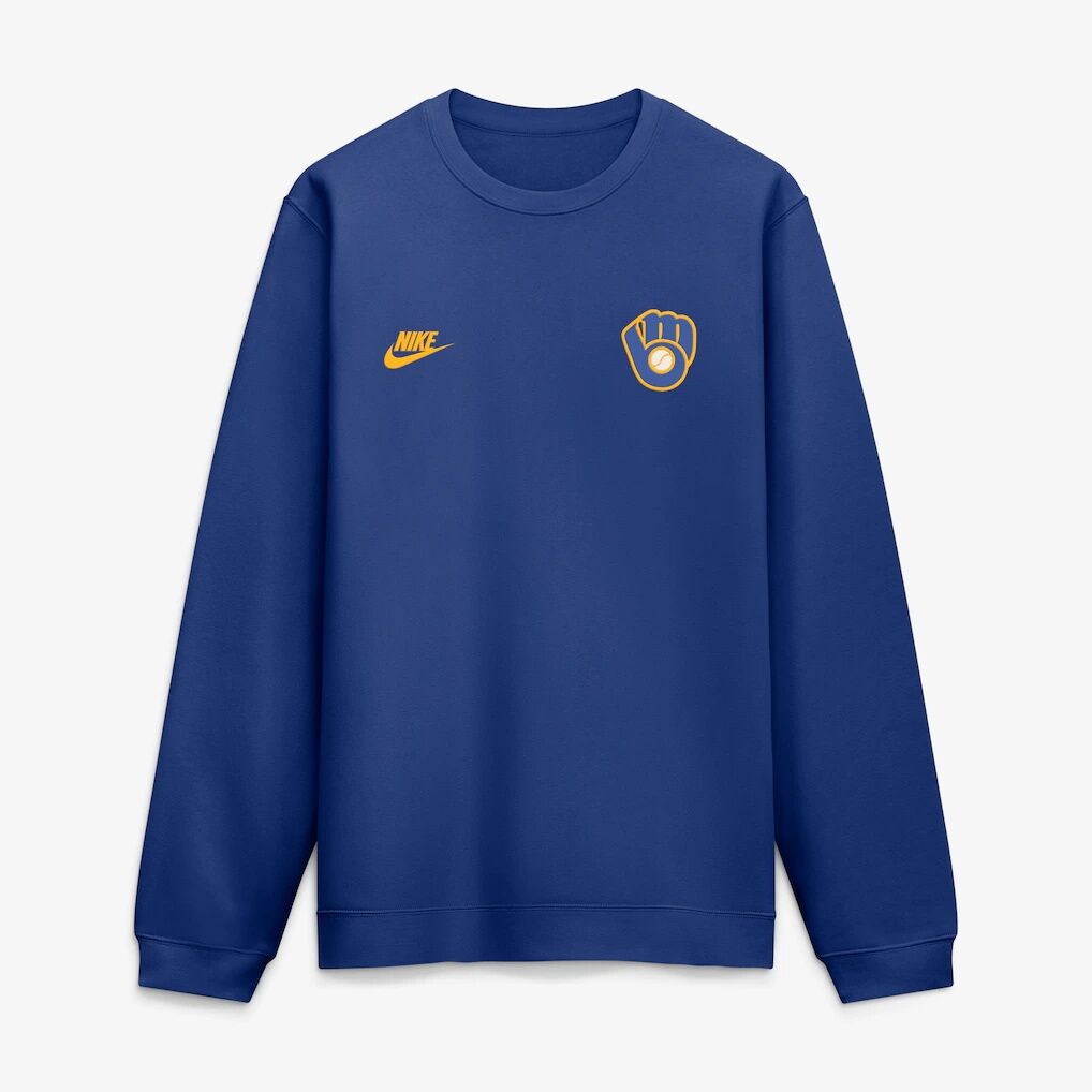Milwaukee Brewers Nike Cooperstown Diamond Sweatshirt - Royal