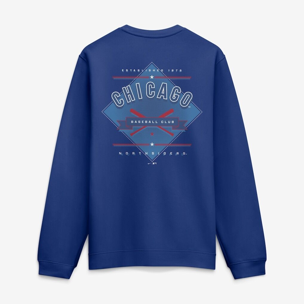 Chicago Cubs Nike Cooperstown Diamond Sweatshirt - Royal