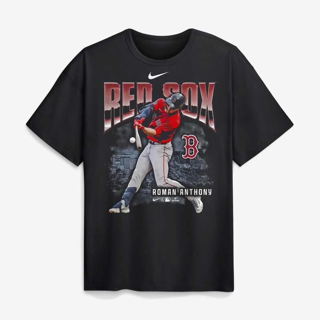 Roman Anthony Boston Red Sox Nike Enlarged Player Graphic Max90 Heavyweight T-Shirt
