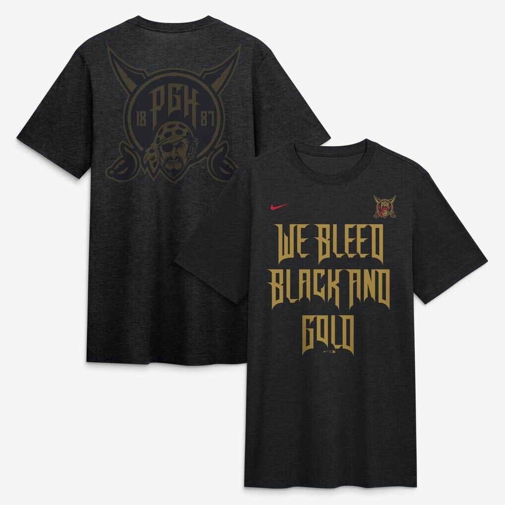 Pittsburgh Pirates Nike City Connect Legacy Tri-Blend T-Shirt - Heather Black