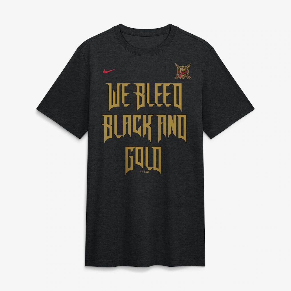 Pittsburgh Pirates Nike City Connect Legacy Tri-Blend T-Shirt - Heather Black