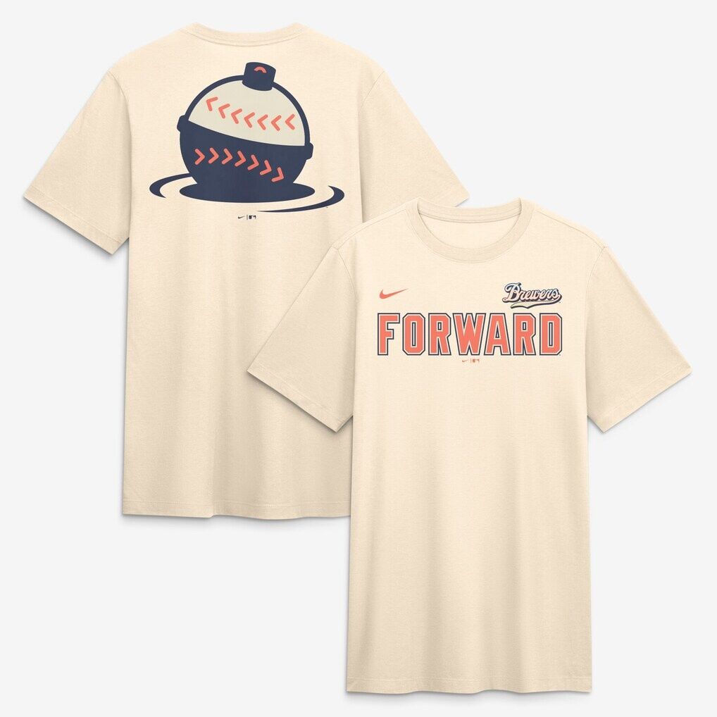 Milwaukee Brewers Nike City Connect Legacy Tri-Blend T-Shirt - Tan