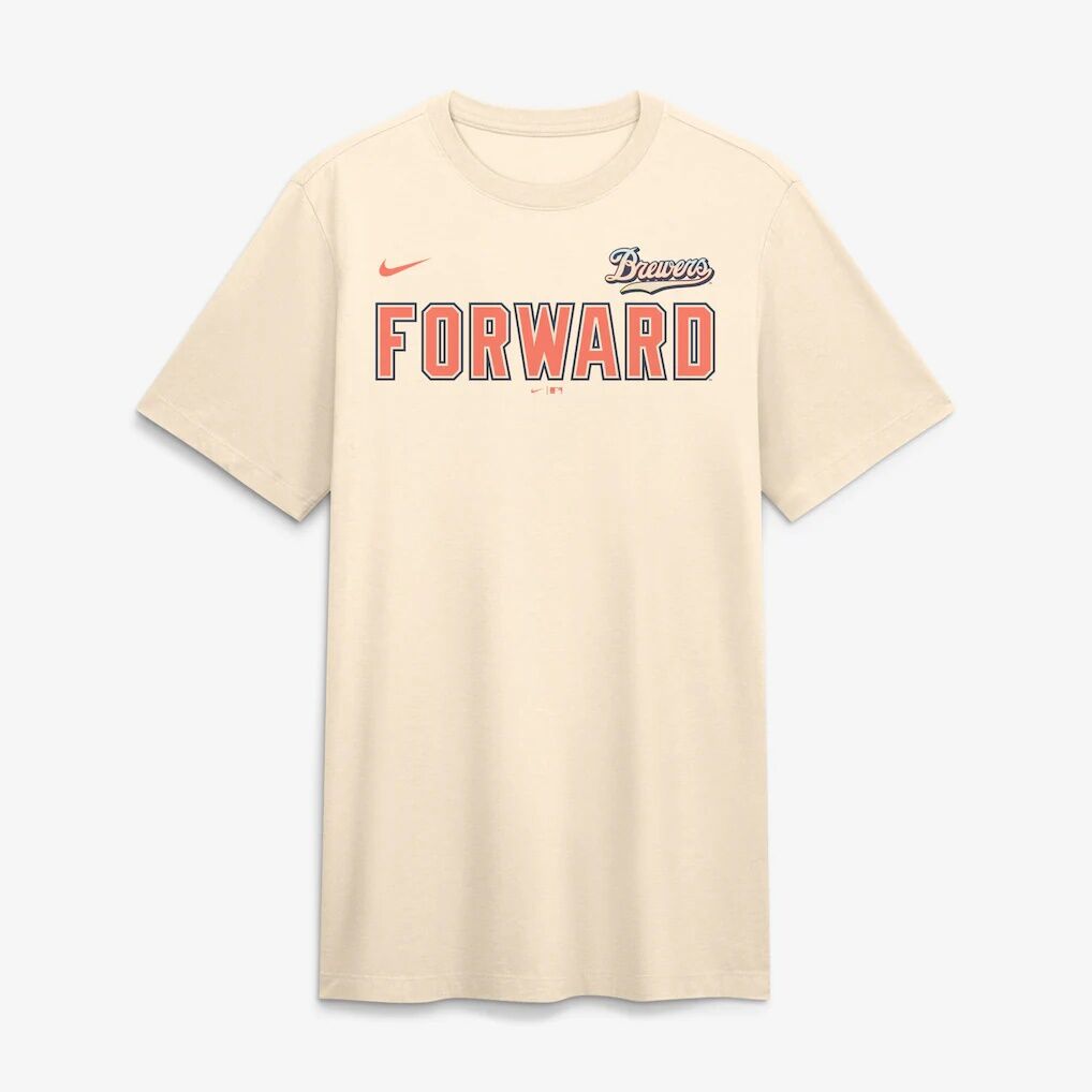 Milwaukee Brewers Nike City Connect Legacy Tri-Blend T-Shirt - Tan