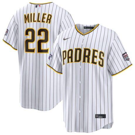 2026 All-Star Game San Diego Padres Mason Miller Nike White Replica Jersey - - Front View