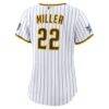 2026 All-Star Game Women's San Diego Padres Mason Miller Nike White Replica Jersey - - Detail View