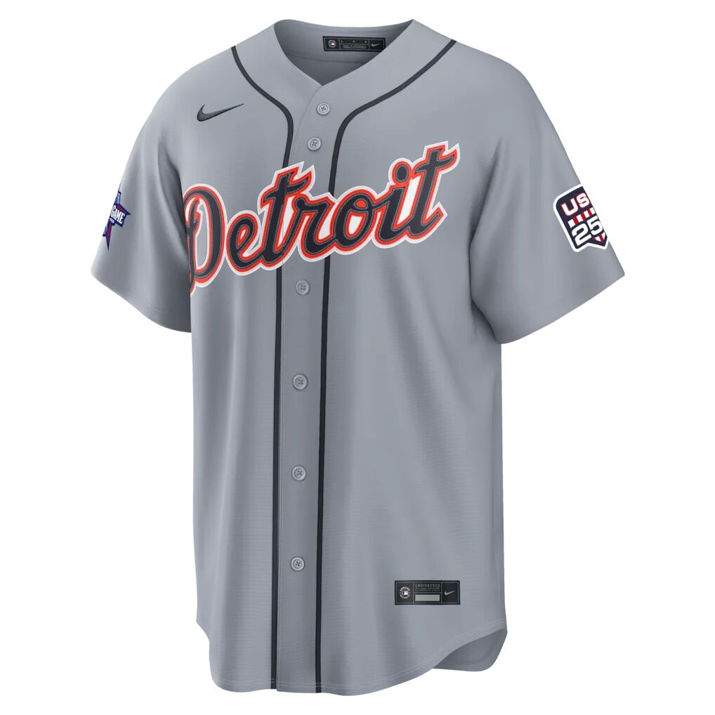 2026 All-Star Game Detroit Tigers Kevin McGonigle Nike Gray Replica Jersey