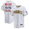 2026 All-Star Edition Stars & Stripes San Diego Padres Mason Miller Nike White Stadium Jersey - - Front View