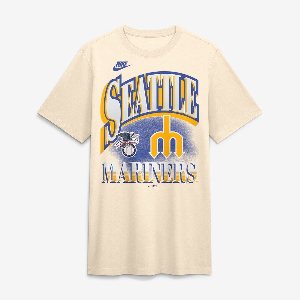 Seattle Mariners Nike Vintage Tri-Blend T-Shirt - Natural