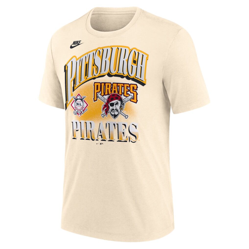 Pittsburgh Pirates Nike Vintage Tri-Blend T-Shirt - Natural