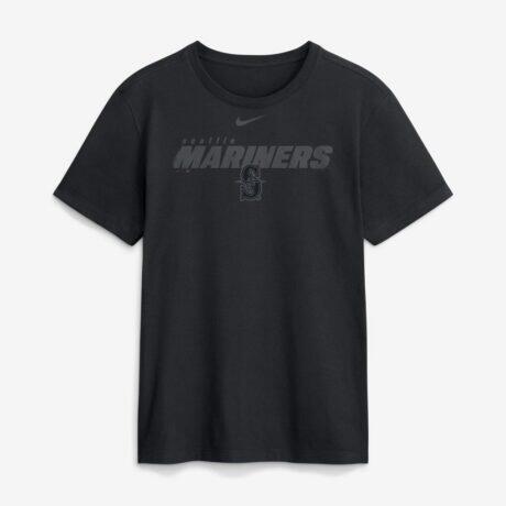Seattle Mariners Nike Tonal Club T-Shirt - Black - Front View