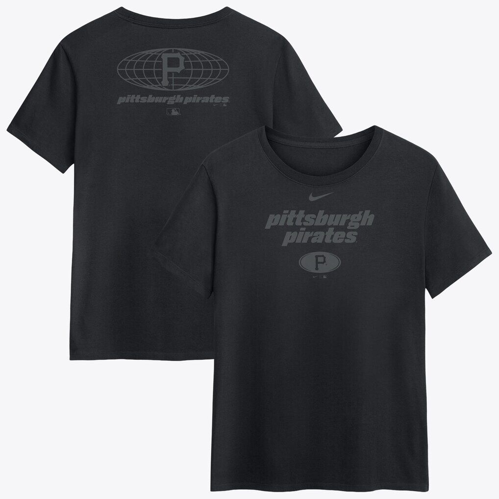 Pittsburgh Pirates Nike Women's Globe Logo T-Shirt