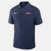 Atlanta Braves Nike Dri-FIT Victory Polo - Navy - Detail View