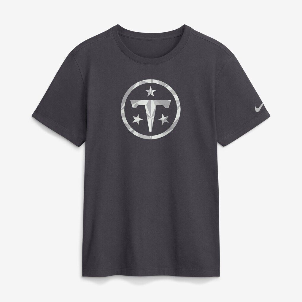 Tennessee Titans Nike Fractal Logo T-Shirt - Anthracite