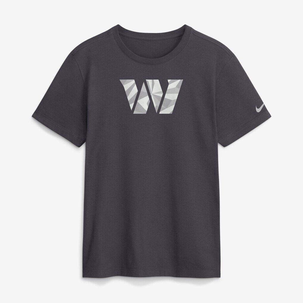 Washington Commanders Nike Fractal Logo T-Shirt - Anthracite