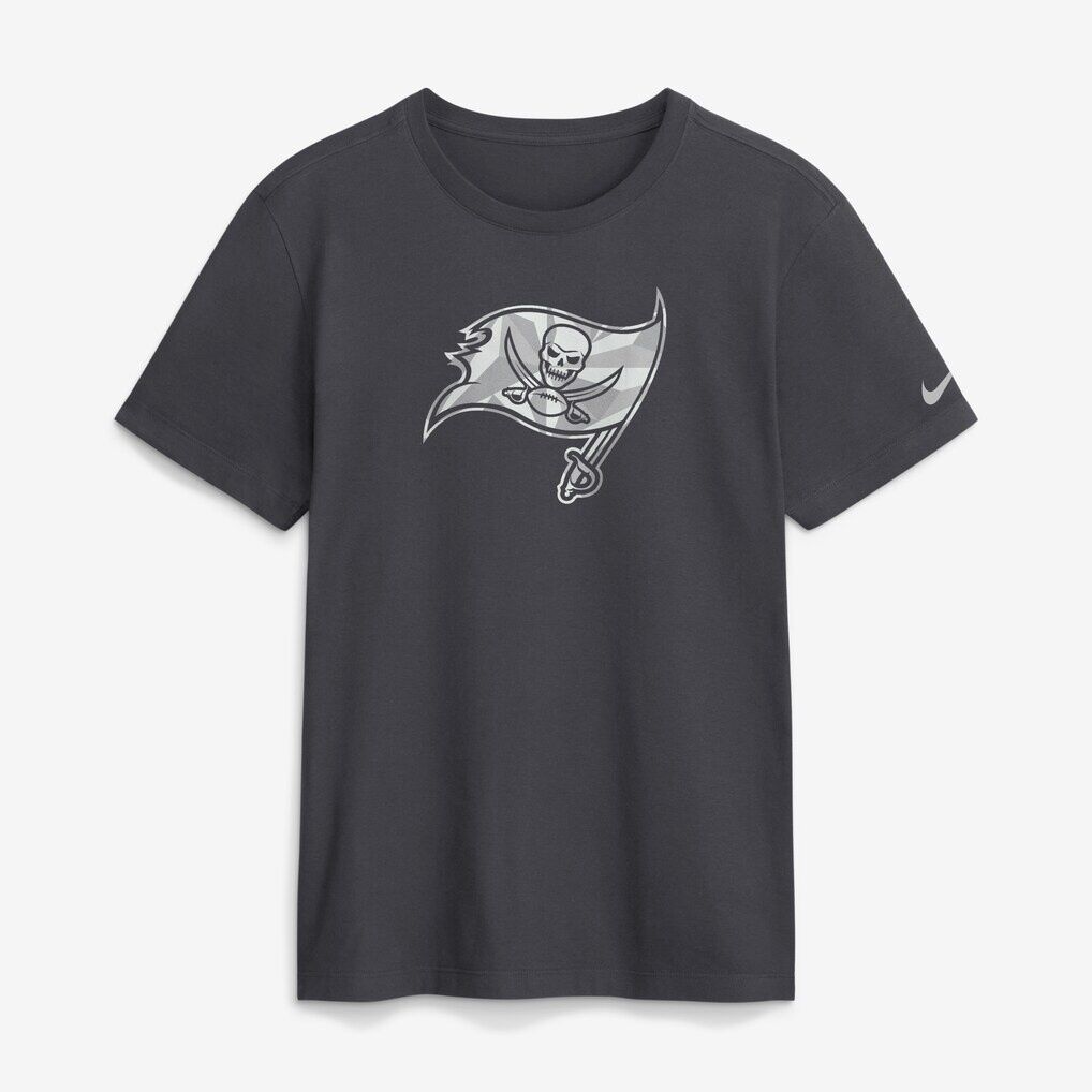 Tampa Bay Buccaneers Nike Fractal Logo T-Shirt - Anthracite