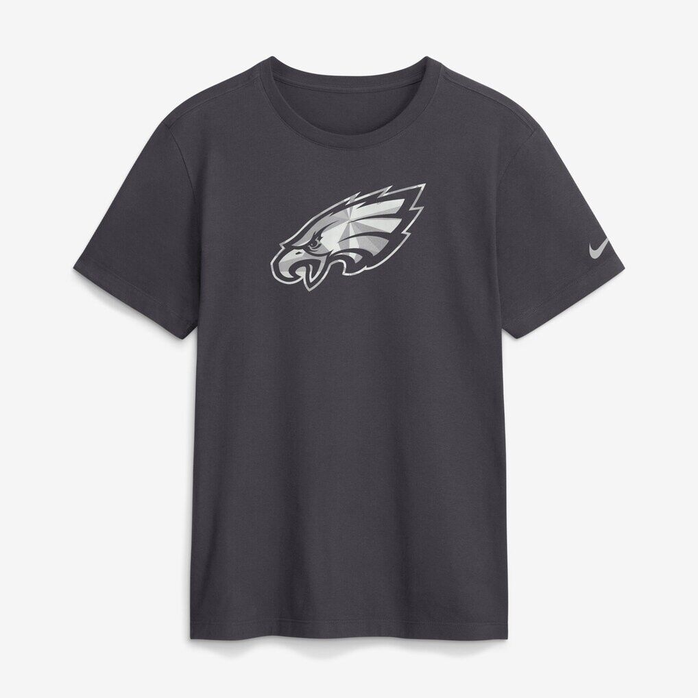 Philadelphia Eagles Nike Fractal Logo T-Shirt - Anthracite