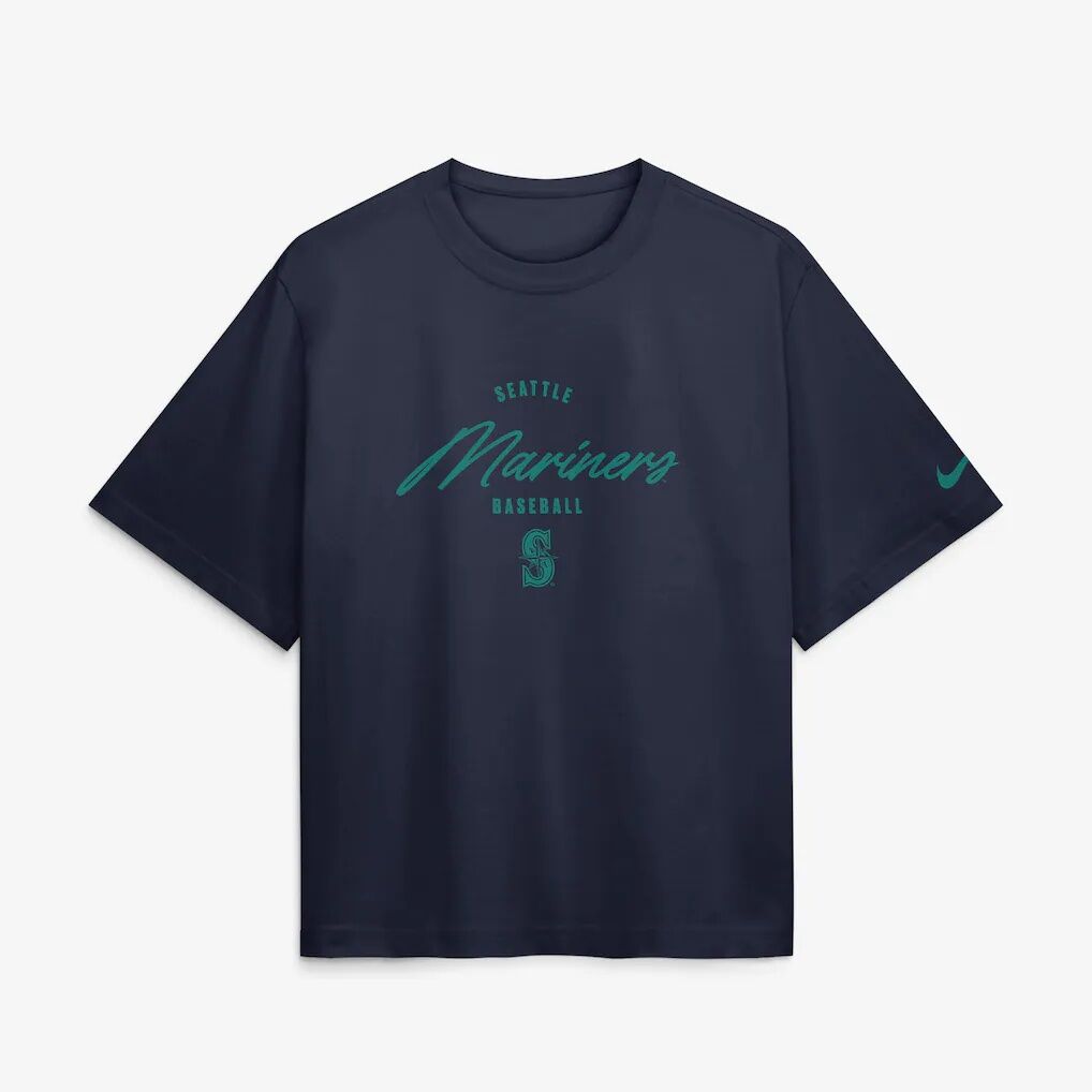 Cal Raleigh Seattle Mariners Nike Women's Premium Essentials Boxy Name & Number T-Shirt