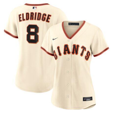 Bryce Eldridge San Francisco Giants Nike Women's Home Replica Jersey - Cream - Front View