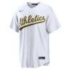 Henry Bolte Athletics Nike Home Replica Jersey - White - Side View