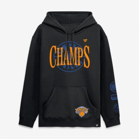 New York Knicks Fashion7 2026 NBA Finals Champions Legacy Hoodie - Black - Front View