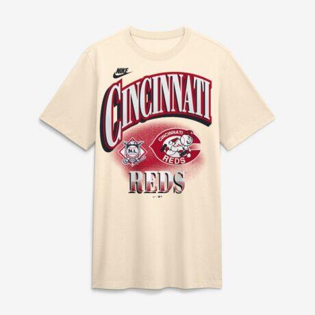 Cincinnati Reds Nike Vintage Tri-Blend T-Shirt - - Front View