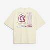 Atlanta Braves Nike Women's Premium Essentials Relaxed Boxy T-Shirt - Cream - Detail View