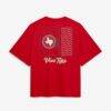 Texas Rangers Nike Women's Premium Essentials Relaxed Boxy T-Shirt - Red - Detail View