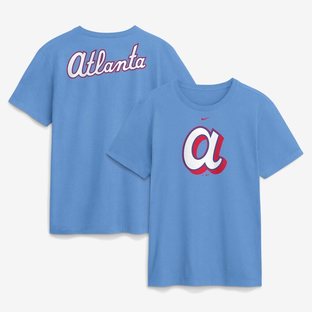 Atlanta Braves Nike City Connect Club T-Shirt - Light Blue