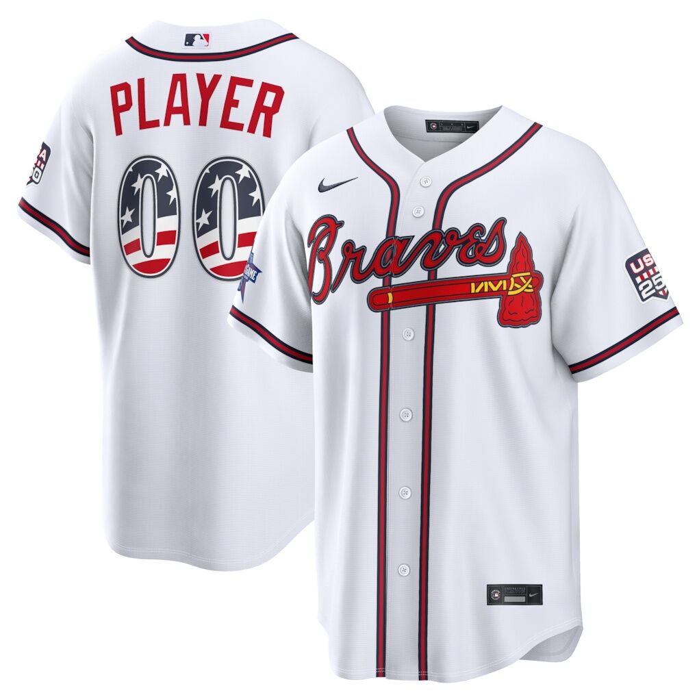 2026 All-Star Edition Stars & Stripes Atlanta Braves  Nike White Stadium Pick-A-Player Jersey