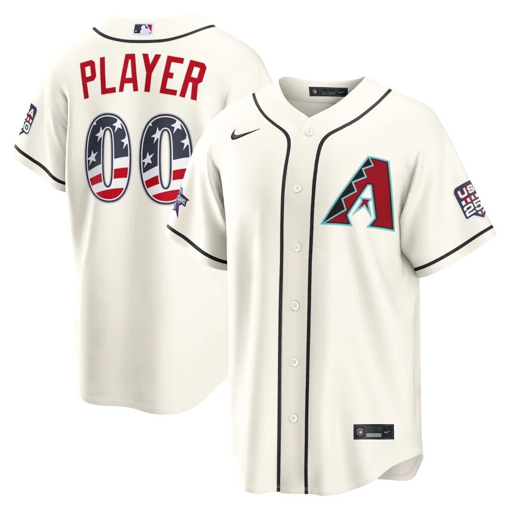 2026 All-Star Edition Stars & Stripes Arizona Diamondbacks  Nike Cream Stadium Pick-A-Player Jersey