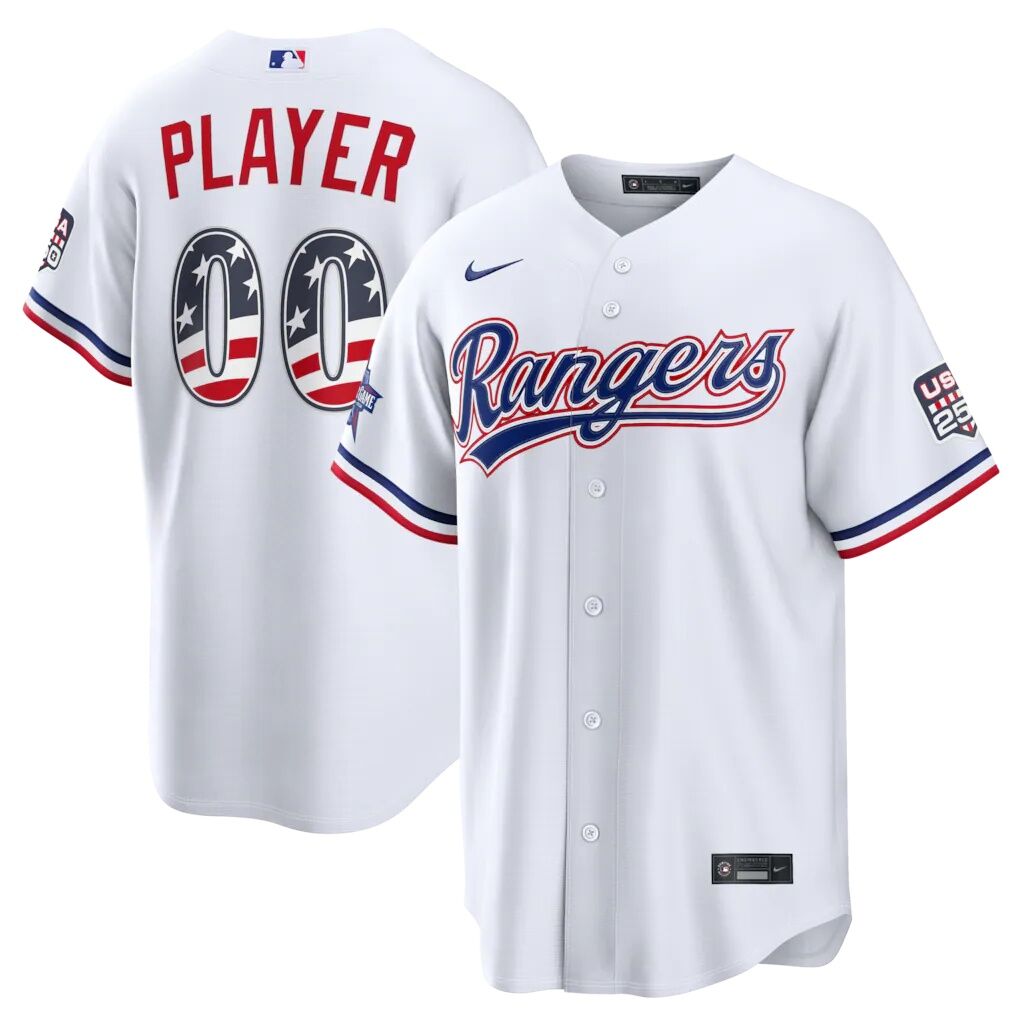2026 All-Star Edition Stars & Stripes Texas Rangers  Nike White Stadium Pick-A-Player Jersey