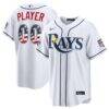 2026 All-Star Edition Stars & Stripes Tampa Bay Rays Nike White Stadium Pick-A-Player Jersey - - Front View