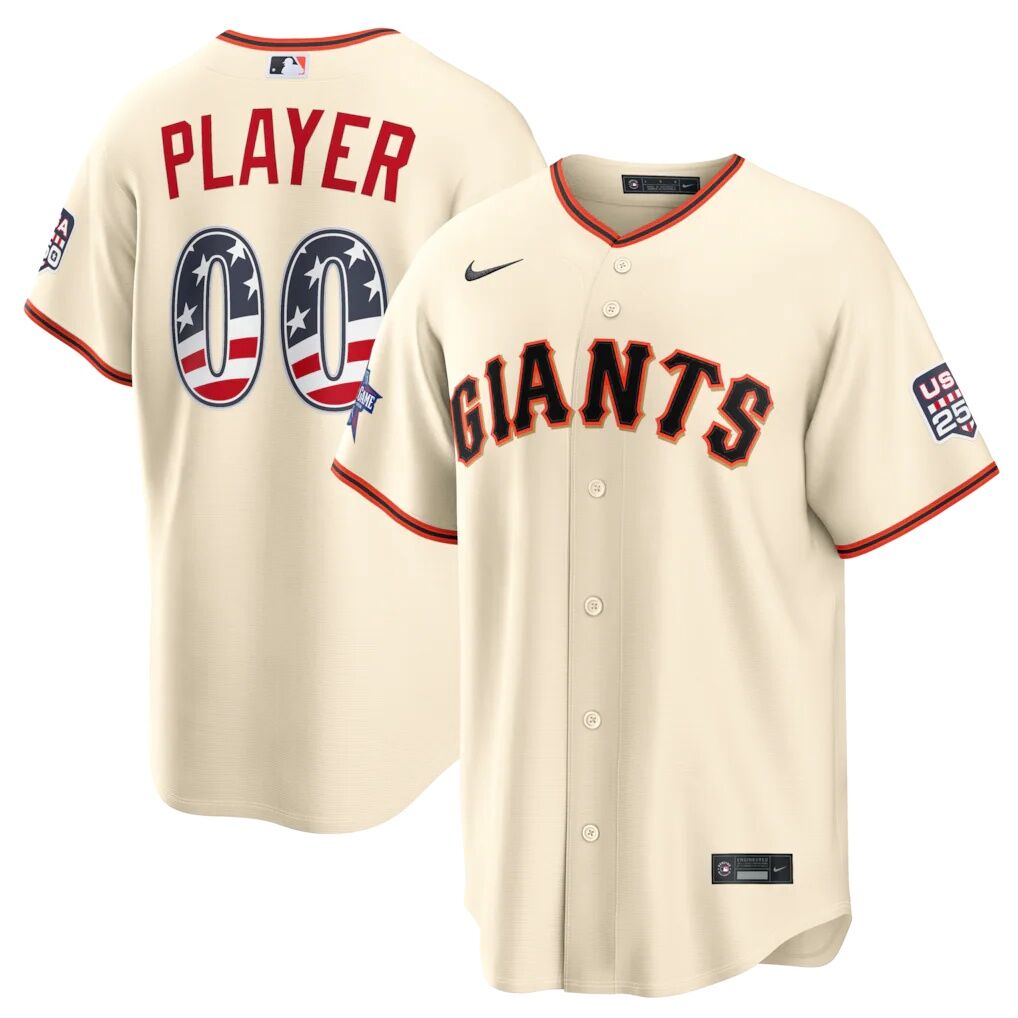 2026 All-Star Edition Stars & Stripes San Francisco Giants  Nike Cream Stadium Pick-A-Player Jersey