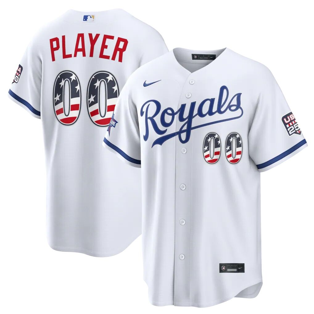 2026 All-Star Edition Stars & Stripes Kansas City Royals  Nike White Stadium Pick-A-Player Jersey