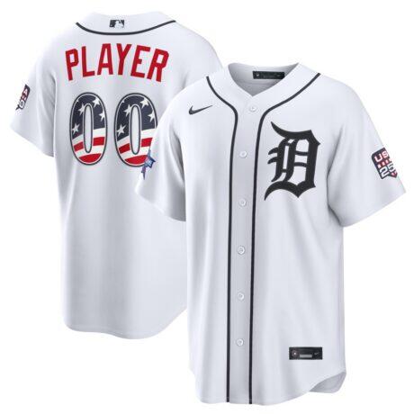 2026 All-Star Edition Stars & Stripes Detroit Tigers Nike White Stadium Pick-A-Player Jersey - - Front View