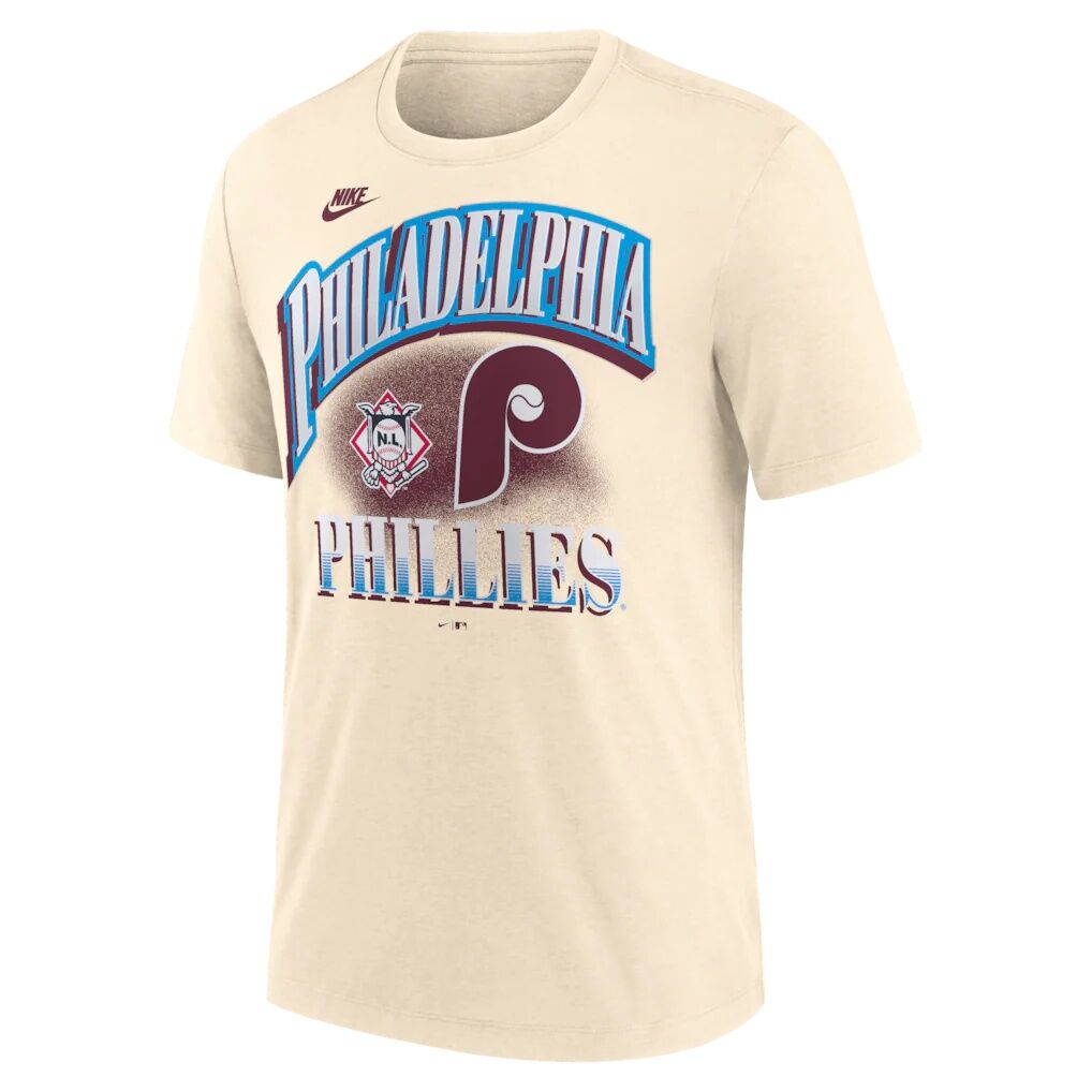 Philadelphia Phillies Nike Vintage Tri-Blend T-Shirt - Natural
